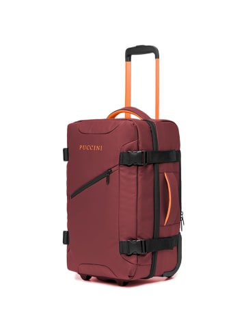 Puccini Softcase-Trolley "Colorado" in Bordeaux - (B)35 x (H)51 x (T)20 cm