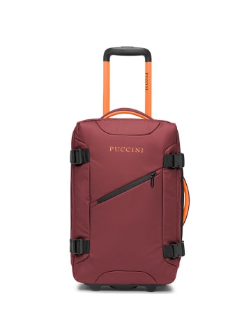 Puccini Softcase-Trolley "Colorado" in Bordeaux - (B)35 x (H)51 x (T)20 cm