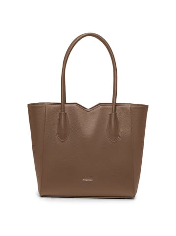 Puccini Shopper in Hellbraun - (B)42 x (H)35 x (T)10 cm