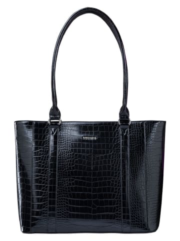 Puccini Schultertasche in Schwarz - (B)42 x (H)30 x (T)16 cm