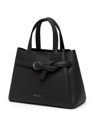 Puccini Henkeltasche in Schwarz - (B)37 x (H)27 x (T)15 cm