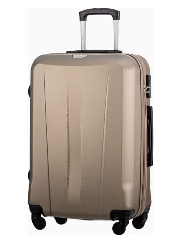 Puccini Hardcase-Trolley "Paris" in Beige - (B)45 x (H)67 x (T)25 cm