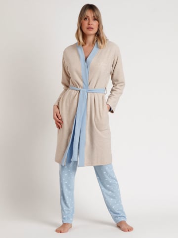 admas Kimono w kolorze beżowo-błękitnym