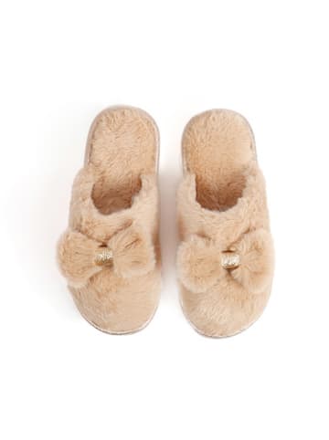 admas Hausschuhe in Beige