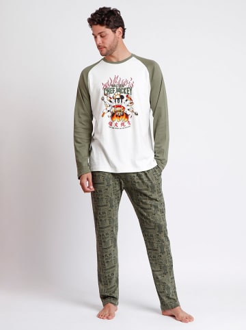 Disney Pyjama wit/kaki
