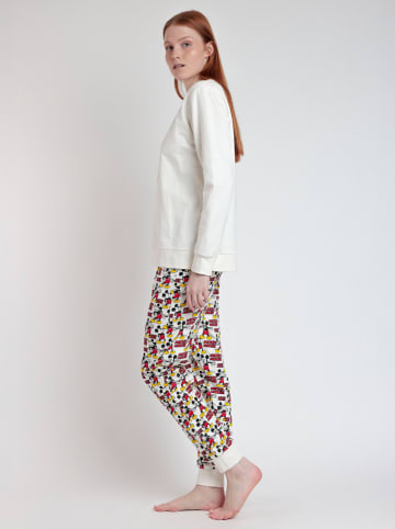 Disney Pyjama "Disney" in Creme/ Rot