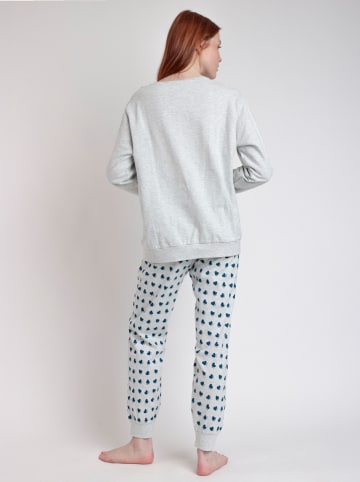 Disney Pyjama "Disney" in Hellgrau/ Blau
