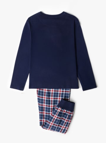 Peanuts Piżama "Peanuts" w kolorze granatowym