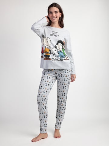 Peanuts Pyjama "Peanuts" lichtgrijs