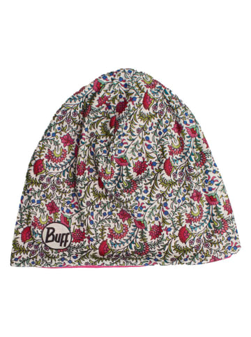 Buff Czapka beanie w kolorze biało-różowym