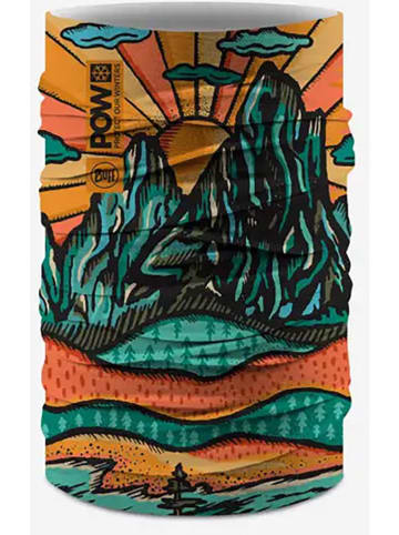 Buff Szal-koło w kolorze pomarańczowo-turkusowym