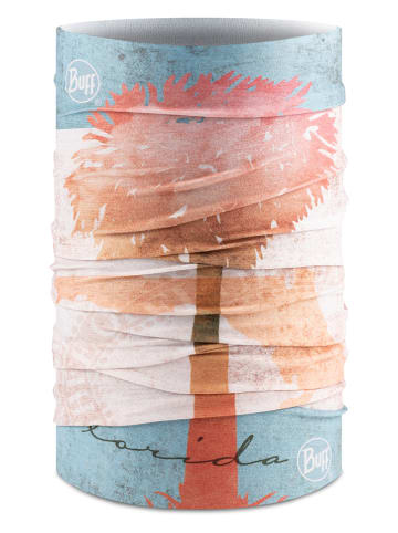 Buff Szal-koło w kolorze pomarańczowo-błękitnym