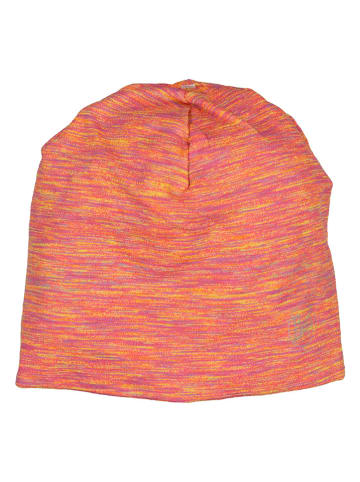 Buff Mütze in Koralle/ Gelb/ Pink