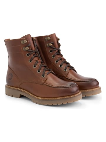 TRAVELIN' Leren boots "Haugesund" lichtbruin