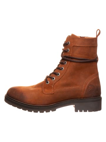 TRAVELIN' Leren boots lichtbruin