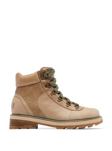Sorel Leder-Boots "Lennox" in Beige