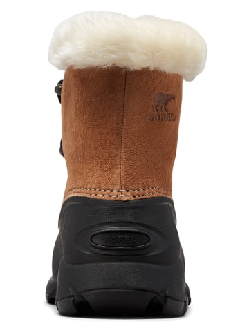 Sorel Leder-Winterboots "Snow Angel" in Hellbraun