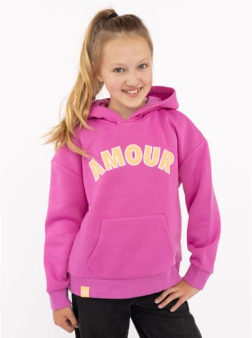 Zwillingsherz Bluza "Amour" w kolorze różowym