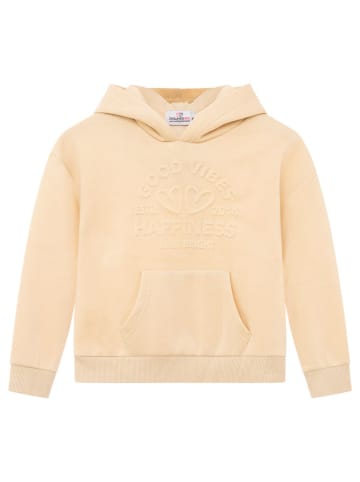 Zwillingsherz Hoodie "Happiness Vibes" in Beige