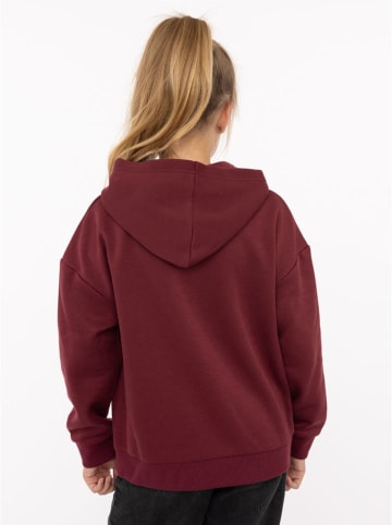 Zwillingsherz Hoodie "Happiness Vibes" in Bordeaux