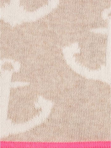 Zwillingsherz Czapka-beanie "Anker" w kolorze beżowym