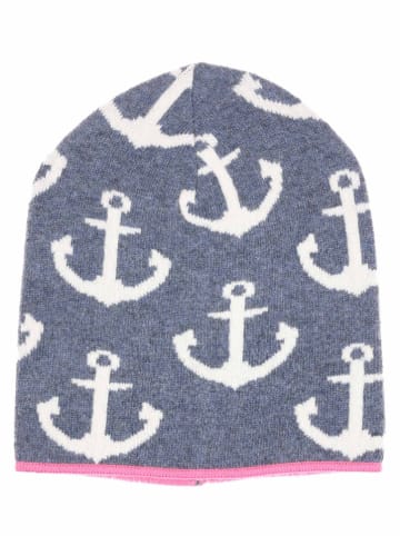 Zwillingsherz Beanie "Anker" in Blau