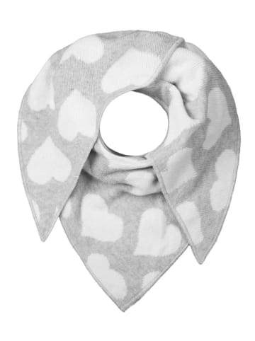 Zwillingsherz Driehoekige doek "Harten" lichtgrijs