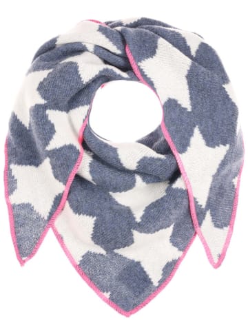 Zwillingsherz Dreieckstuch "Sterne" in Blau