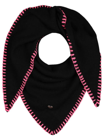 Dreieckstuch "Stichingrand" in Schwarz - (L)200 x (B)130 cm