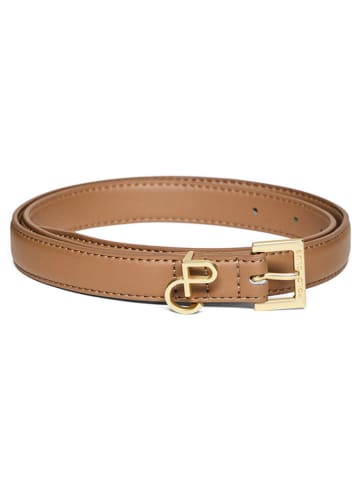 Polo Club Skórzany pasek w kolorze jasnobrązowym