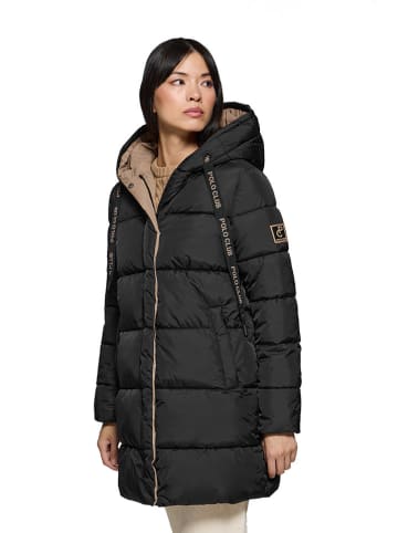 Polo Club Dwustronny płaszcz zimowy w kolorze czarnym