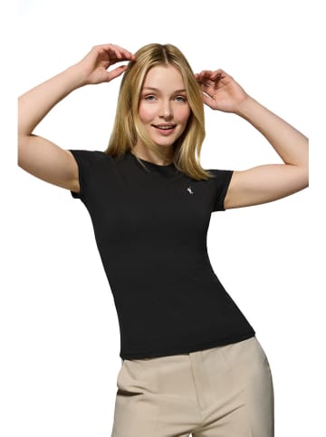 Polo Club Shirt in Schwarz