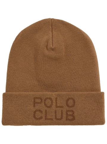 Polo Club Beanie in Hellbraun