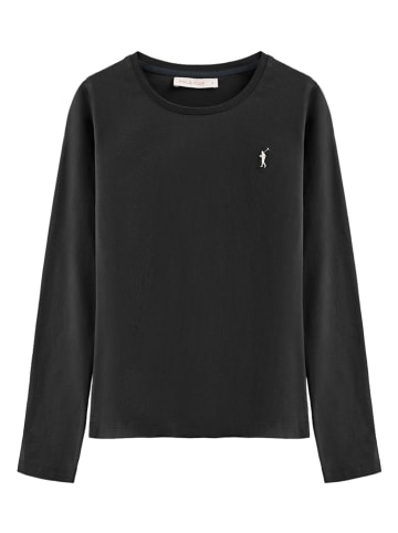 Polo Club Longsleeve in Schwarz
