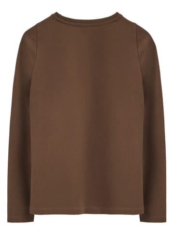 Polo Club Longsleeve in Hellbraun