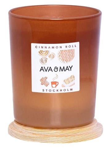 AVA & MAY Geurkaars "Cinnamon Roll" bruin - 180 g