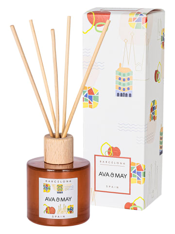 AVA & MAY Geurstokjes "Barcelona" oranje - 100 ml