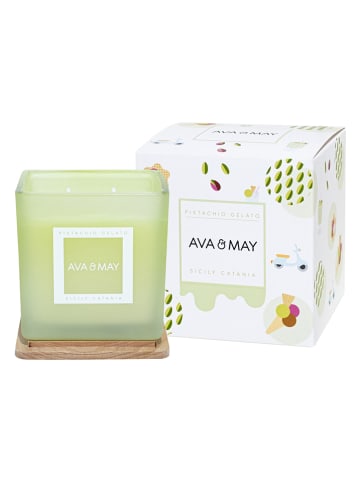 AVA & MAY Geurkaars "Pistachio Gelato" groen - 450 g