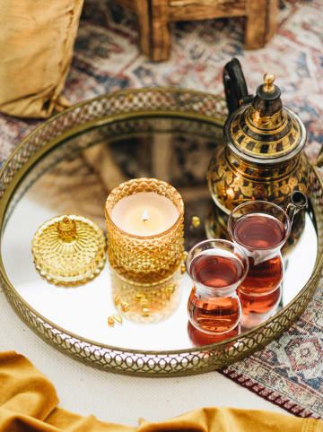 AVA & MAY Duftkerze "Cairo" in Gelb - 200 g