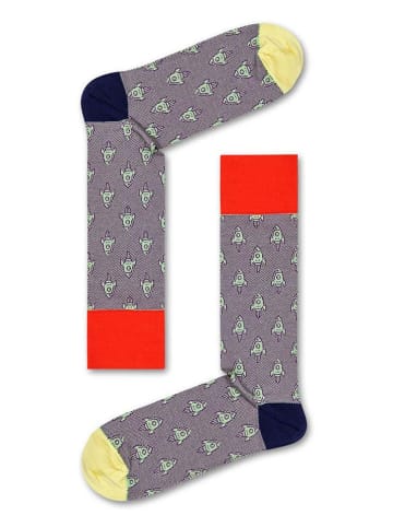 Happy Socks Sokken "Rocket" grijs