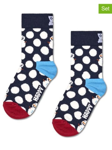 Happy Socks 2-delige set: sokken donkerblauw
