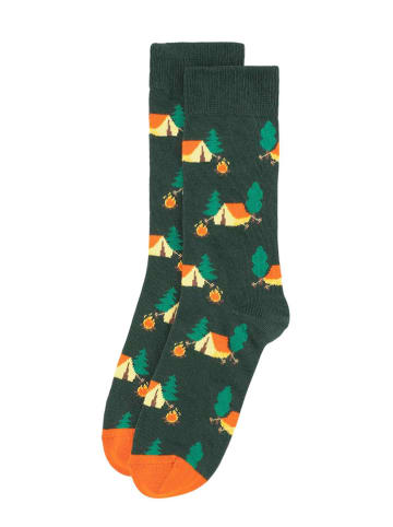 Happy Socks Skarpety "Holy" w kolorze pomarańczowo-ciemnozielonym