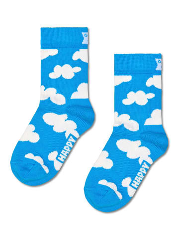 Happy Socks Skarpety "Cloudy" w kolorze niebieskim