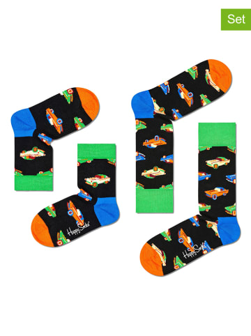 Happy Socks 2-delige geschenkset zwart/meerkleurig