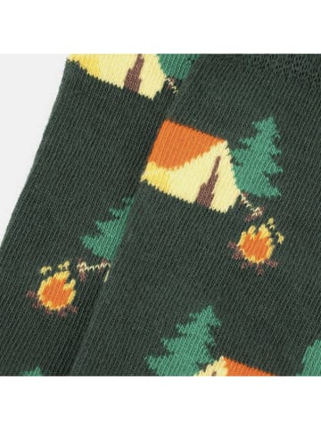 Happy Socks 3er-Set: Socken in Dunkelblau/ Khaki/ Blau