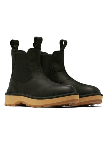 Sorel Leder-Chelsea-Boots "Hi-Line" in Schwarz