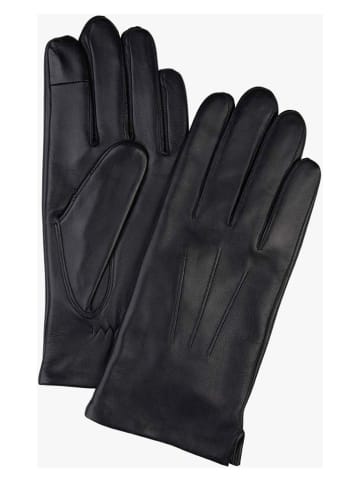 PROFUOMO Leder-Handschuhe in Schwarz