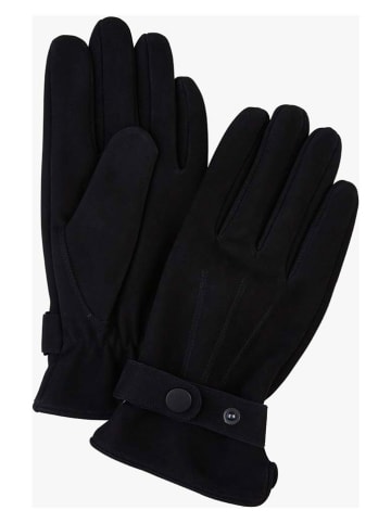 PROFUOMO Leder-Handschuhe in Schwarz