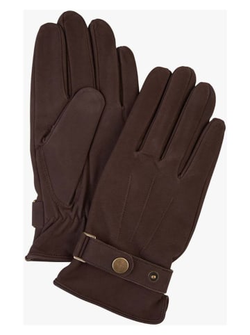 PROFUOMO Leder-Handschuhe in Braun