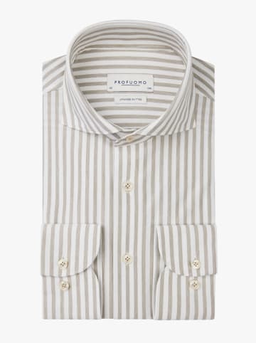 PROFUOMO Blouse beige/wit